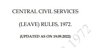 CCS (L) RULES 1972 | CCS Leave Rules 1972 | Updated CCS Leave Rules ...