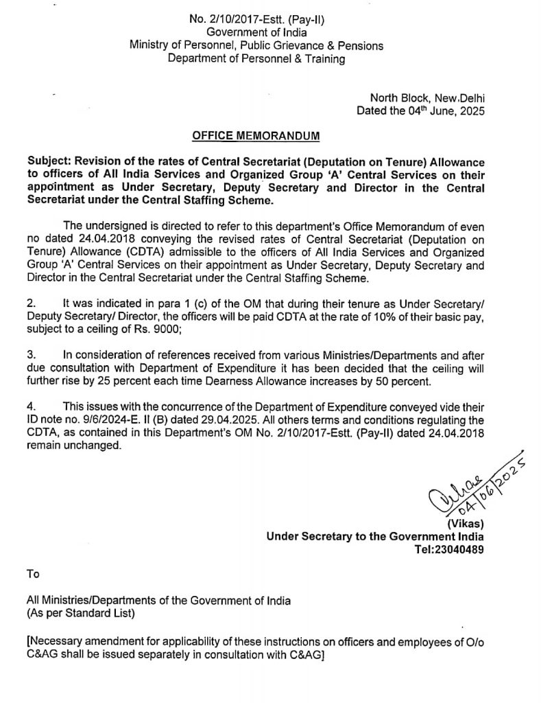 Deputation Allowance CSS